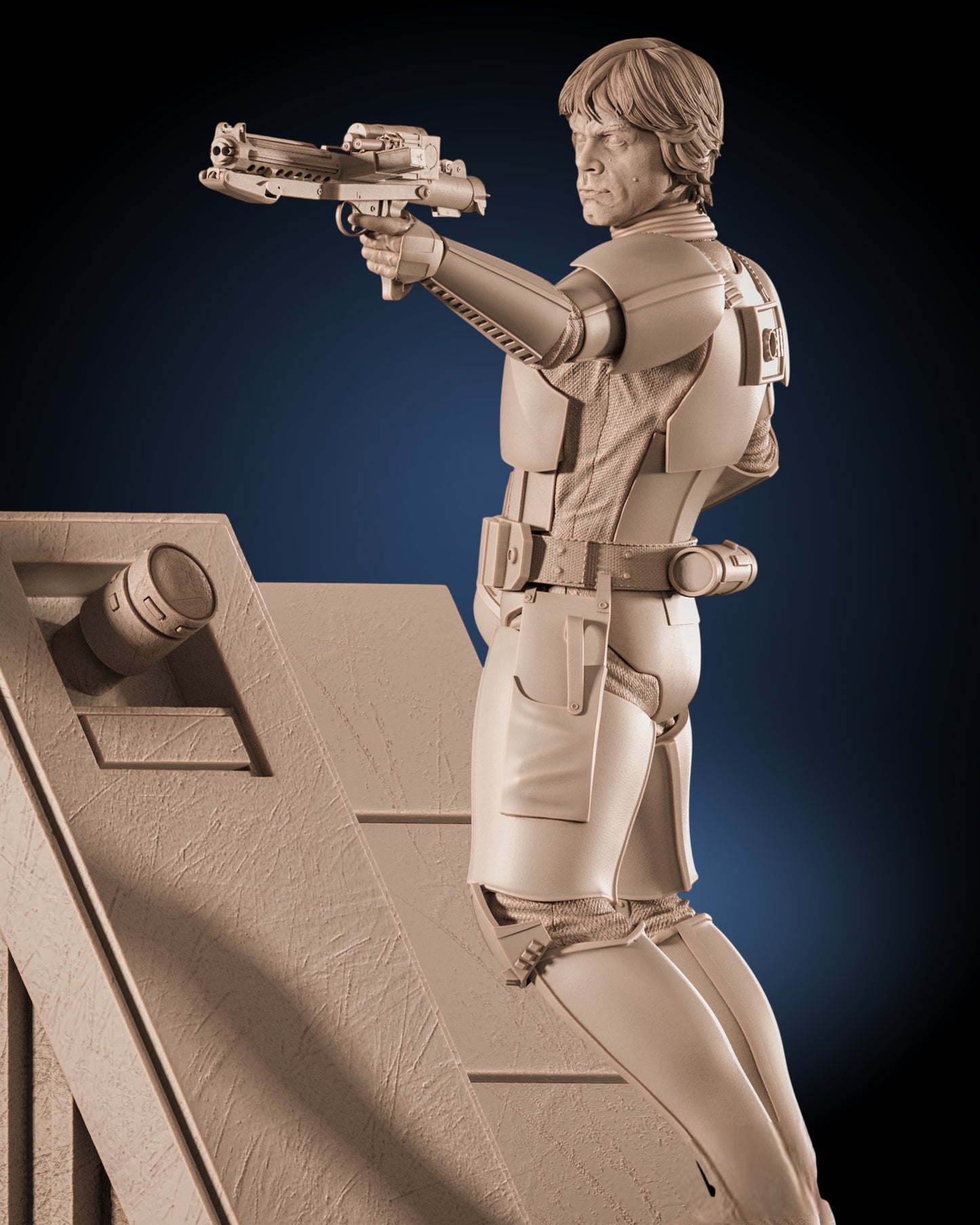 Luke Skywalker — Stormtrooper Disguise Command Pose | Obsidian Guild Studio