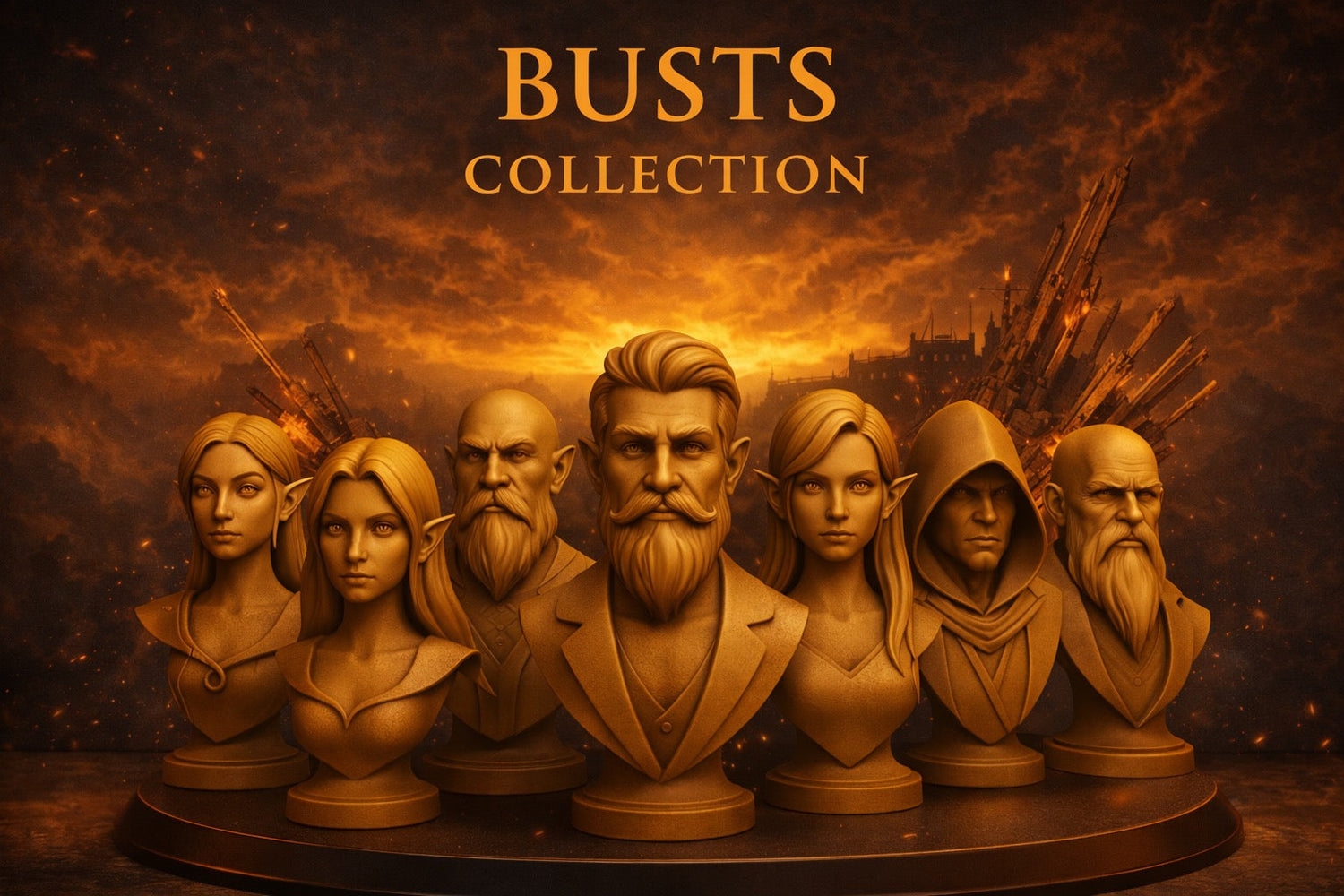 Busts Collection | Premium Resin Busts & 3D Collectibles by Chibi3D