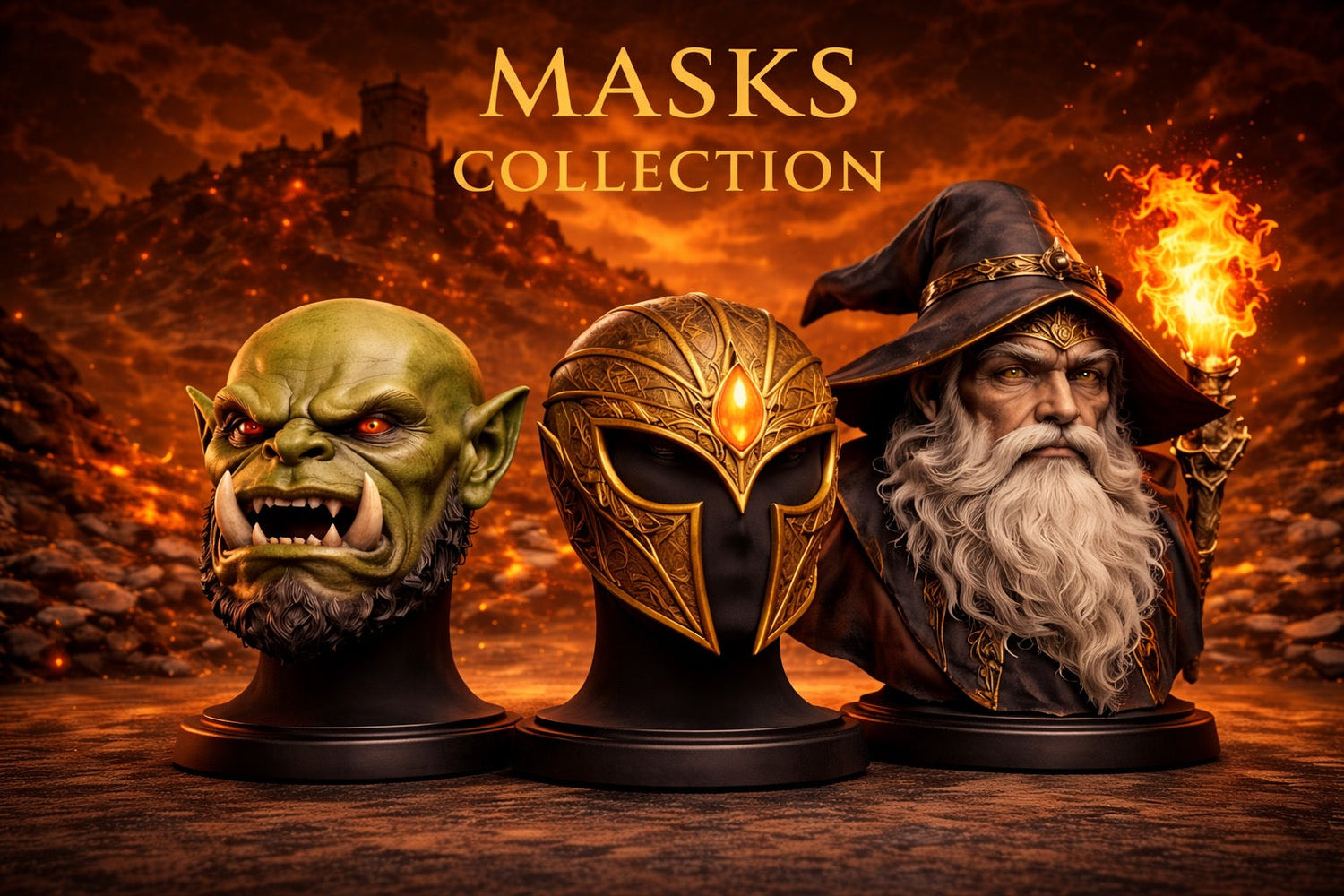 Masks & Helmets Collection | Premium 3D Printed Collectible Masks & Helmets by Chibi3D