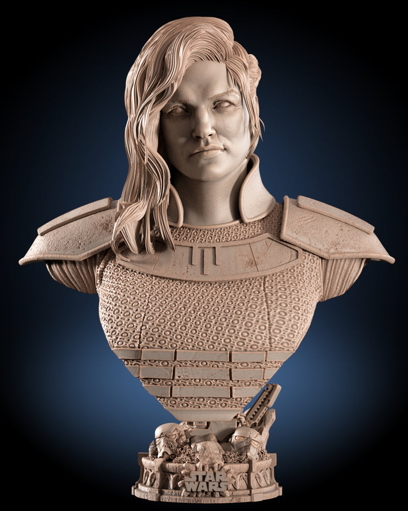 Cara Dune — Rebel Shock Trooper Bust | Obsidian Guild Studio