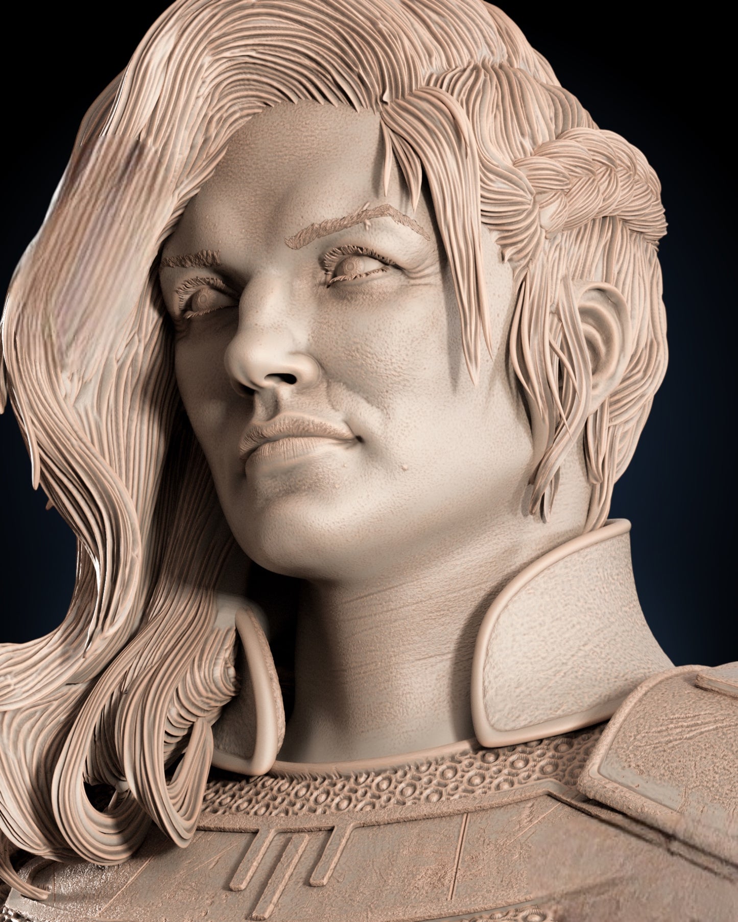 Cara Dune — Rebel Shock Trooper Bust | Obsidian Guild Studio