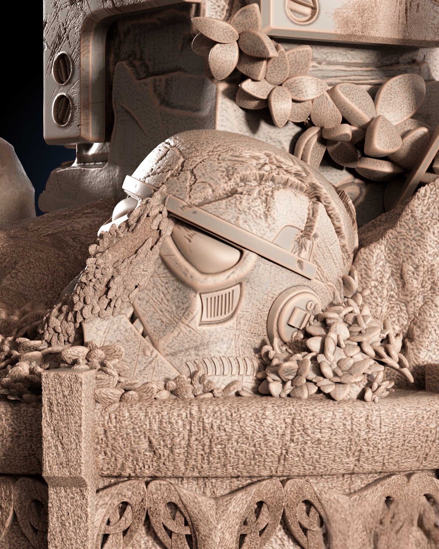 Cara Dune — Rebel Shock Trooper Bust | Obsidian Guild Studio