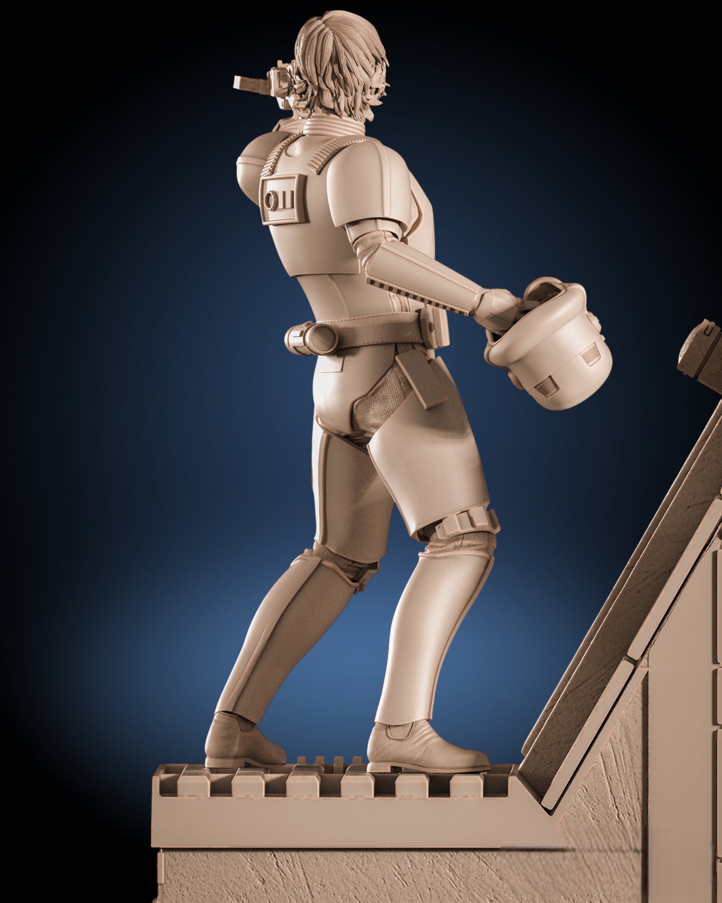 Luke Skywalker — Stormtrooper Disguise Command Pose | Obsidian Guild Studio