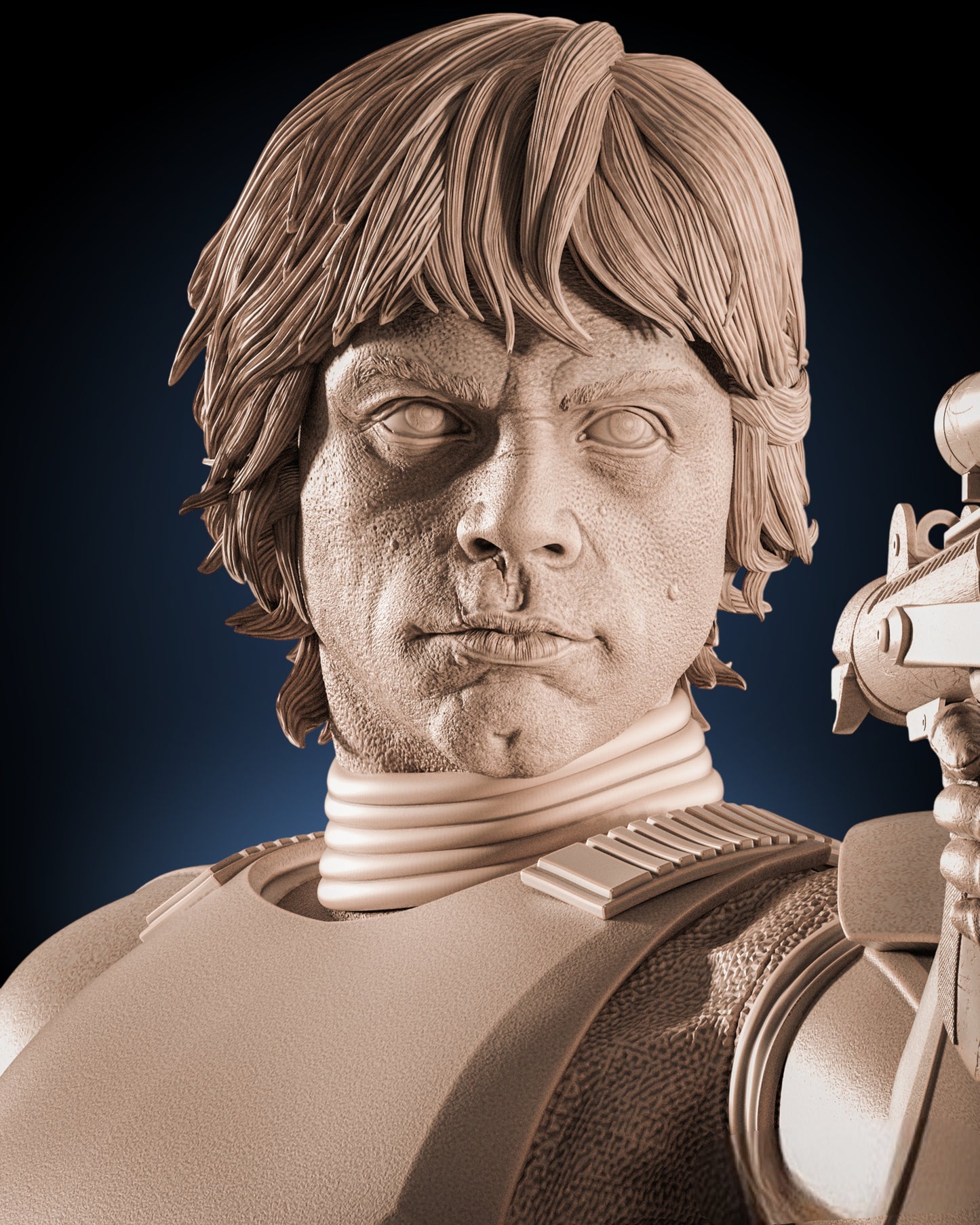 Luke Skywalker — Stormtrooper Disguise Command Pose | Obsidian Guild Studio
