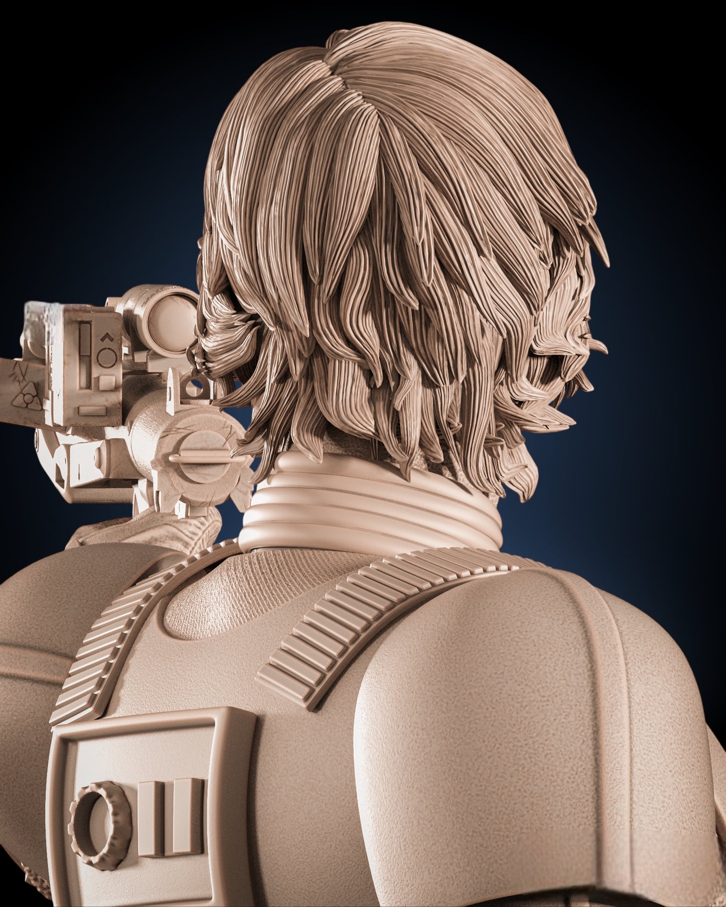 Luke Skywalker — Stormtrooper Disguise Command Pose | Obsidian Guild Studio