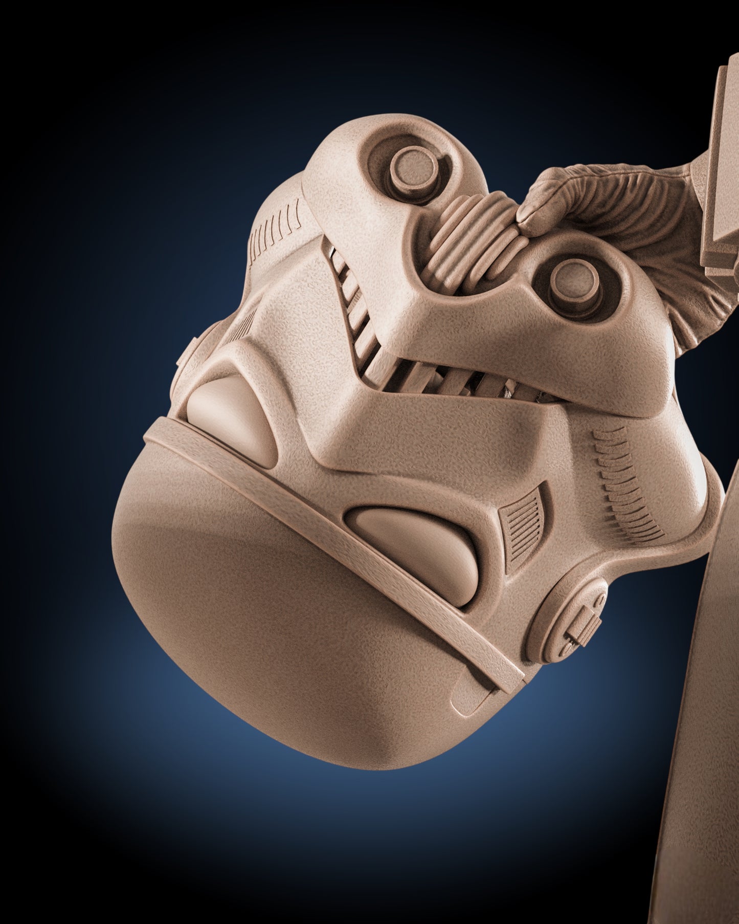 Luke Skywalker — Stormtrooper Disguise Command Pose | Obsidian Guild Studio